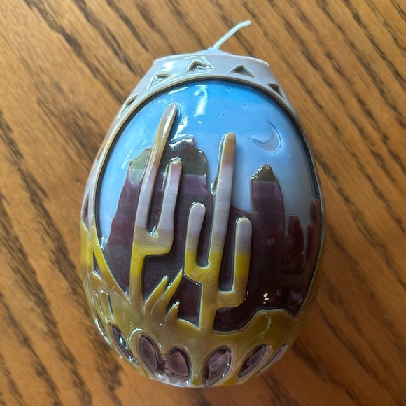 Handmade Artisan Glow Candle Cactus Southwest - Picture 1 of 4